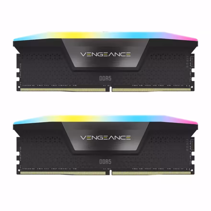 رم دسکتاپ کورسیر RAM CORSAIR DDR5 48GB (2x24GB) 6400MHz VENGEANCE RGB