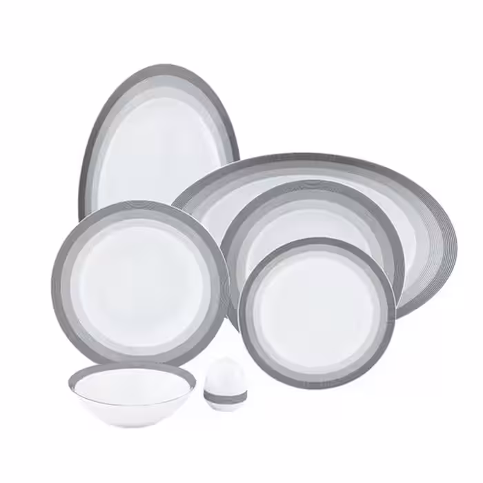 سرویس چینی 6 نفره سیلور لاینر