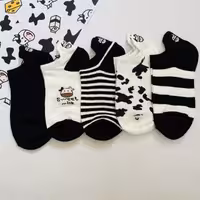 جوراب مچی زنانه مردانه سه پاشنه گلدوزی گاو