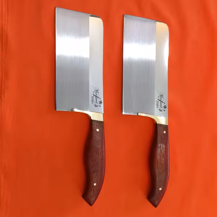 ساطور خانگی منفرد جنس تیغه استیل فولاد زد زنگ جنس دسته پادوک اصل زنجان کار درجه یک و ضمانتی(تکی)