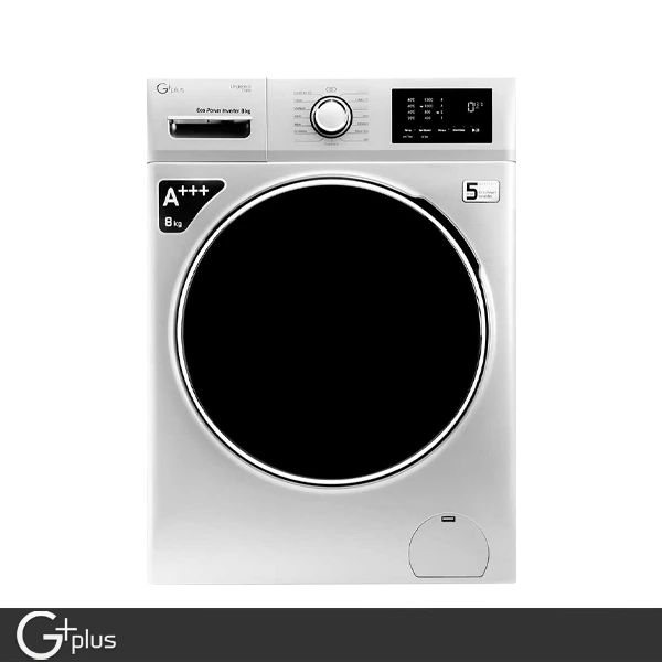 ماشین لباسشویی جی پلاس سفید مدل GWM-P8220 ظرفیت 8 کیلوگرم