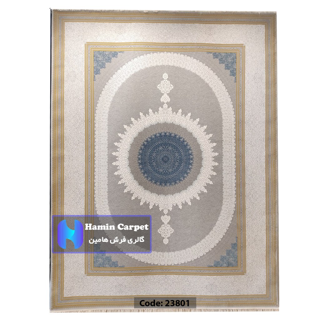 فرش 12 متری 1200 شانه تراکم 3600 نخ اکلریک گل برجسته کد AR23801