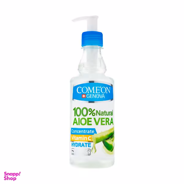 ژل آبرسان و مرطوب کننده کامان حاوی آلوئه ورا حجم 400 میلی لیتر