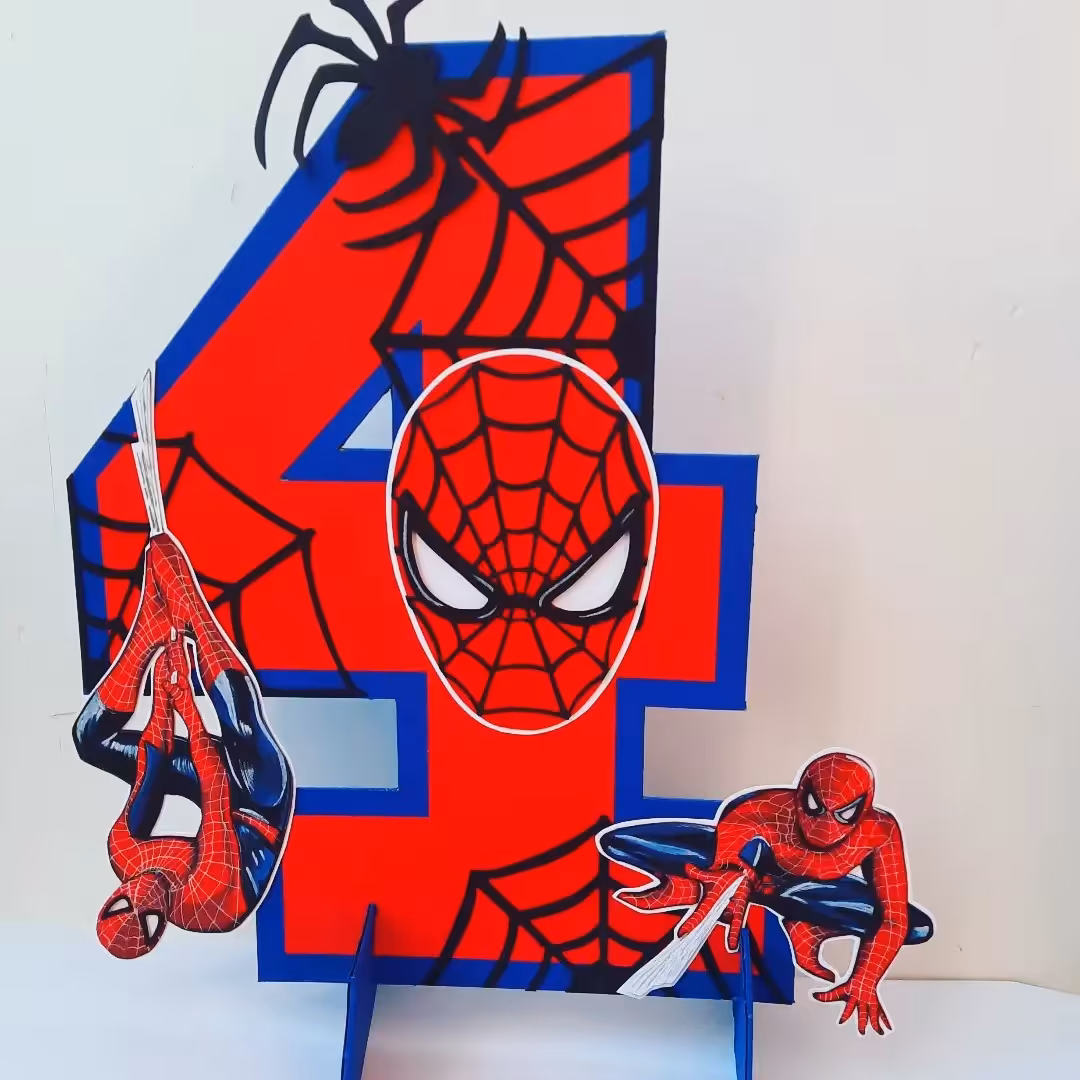 استند عدد تولد تک بعدی  دستساز تم پسرانه مرد عنکبوتی