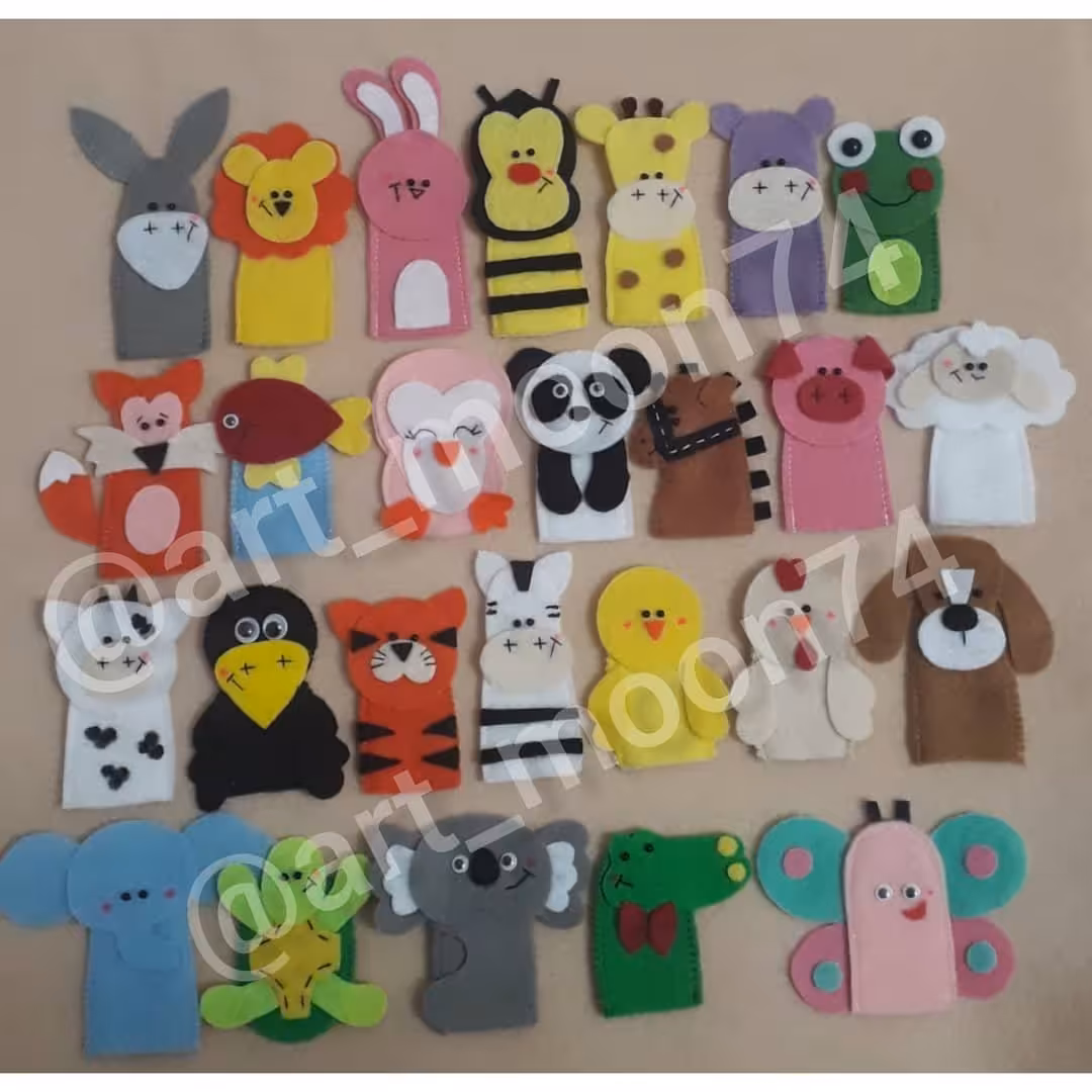پک 26 عددی عروسک انگشتی حیوانات