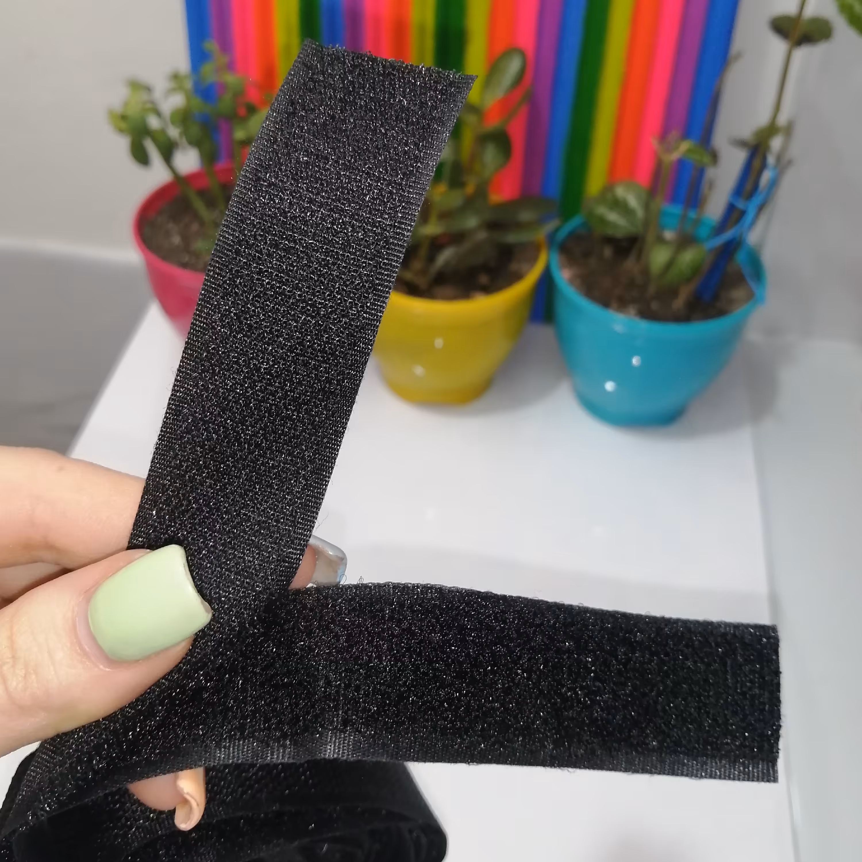 چسب نره ماده دوطرفه خیاطی دو و نیم سانتی مشکی بسته 1 متر 