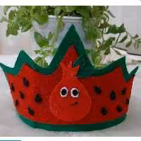 تاج انار  و هندوانه نمدی شب یلدا پک 50تایی عمده ارسال با تیپاکس 1 روزه میرسه دستت