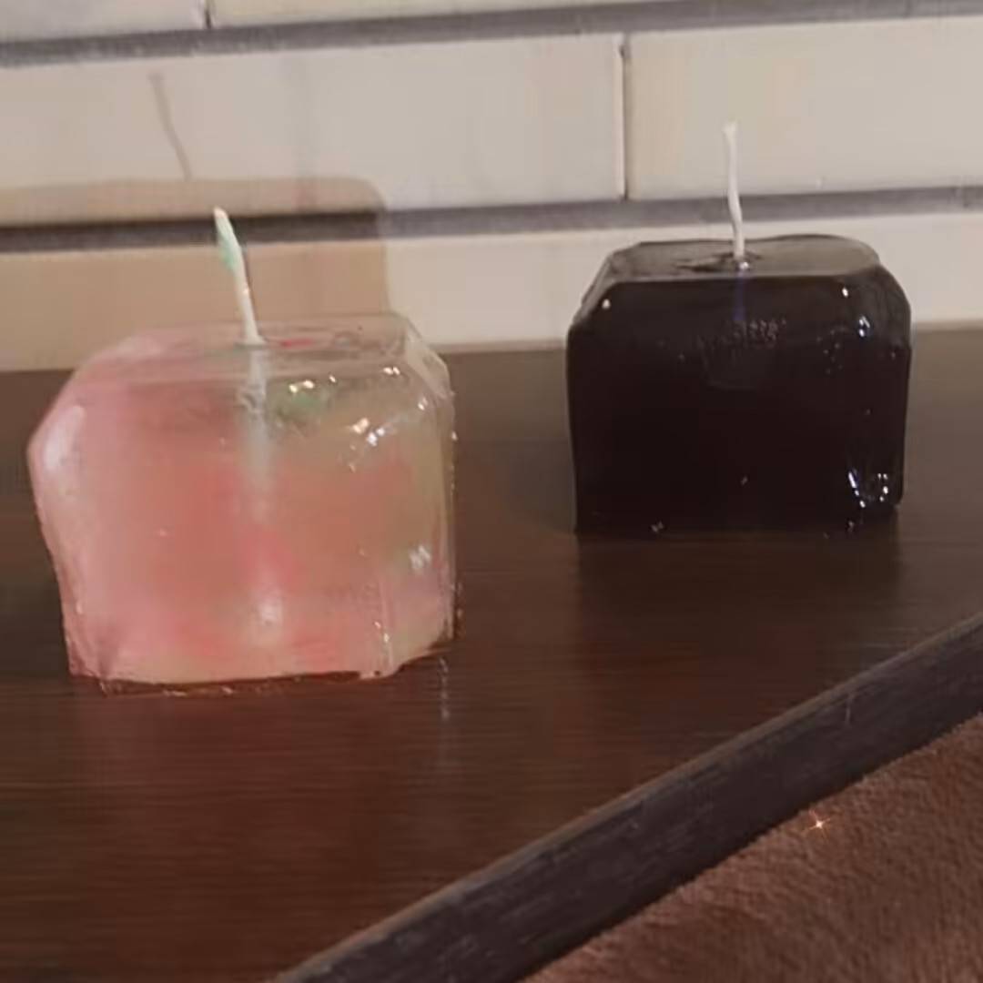 شمع مکعبی ژله ای