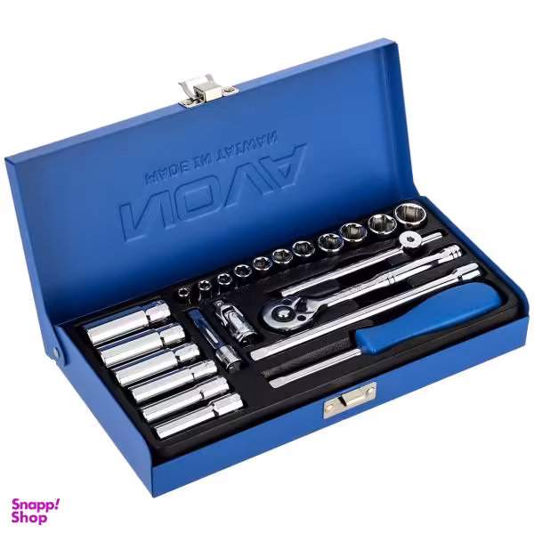 مجموعه 23 عددی سری و آچار بکس نووا مدل NTS 7302