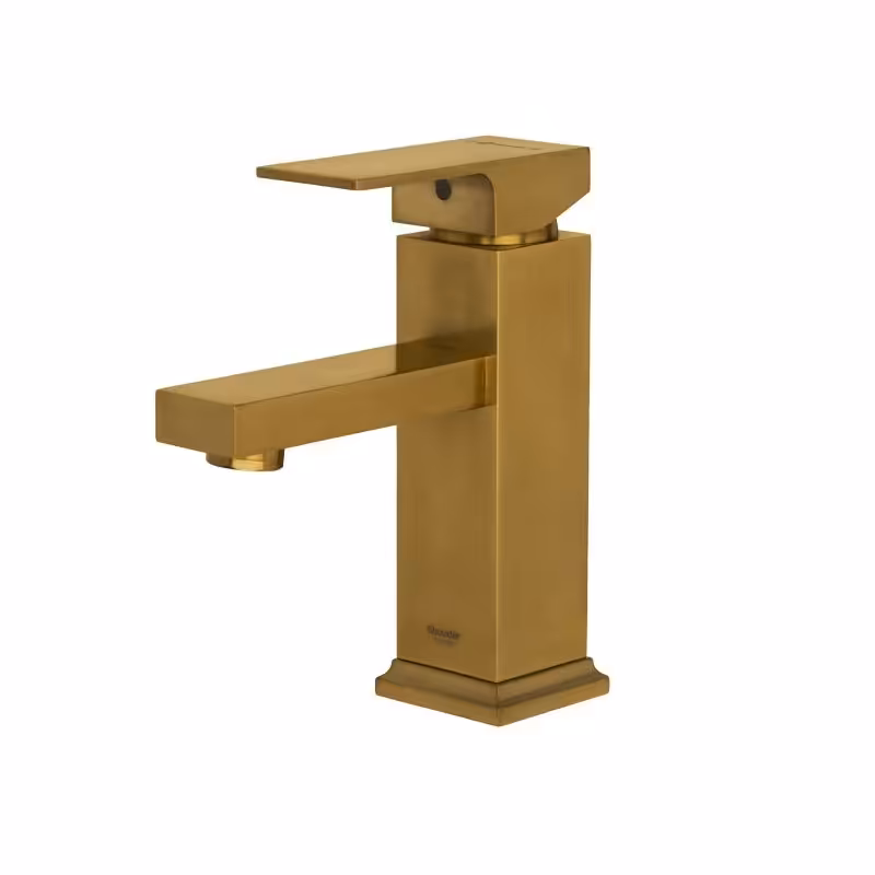 شیر روشویی پایه کوتاه شودر مدل اروپا طلا مات