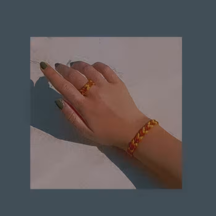 دستبند دوستی سه رنگ