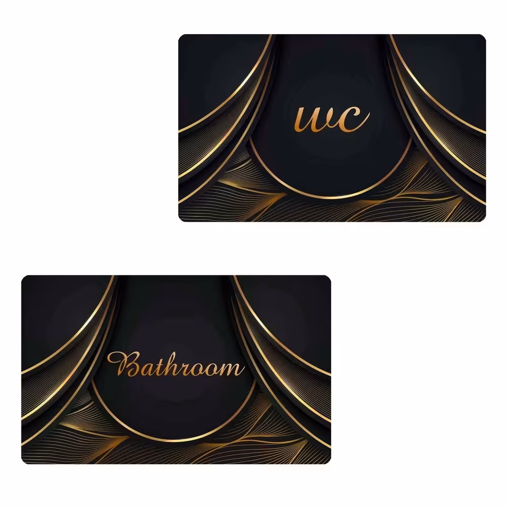 پادری ست طرح دستشویی و حمام کد 409m10 سایز 76x46 سانتی متر مجموعه دو عددی