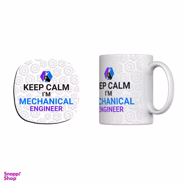 ماگ ترمه طراحان ایده مدل mechanical engineer کد cfp1259 به همراه زیرلیوانی
