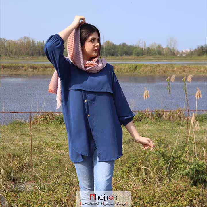 اطلاعات ، قیمت و خرید مانتو ابروبادی مدل دو یقه کد AL21