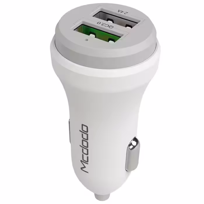 شارژر فندکی فست شارژ مک دودو دو پورت CC-3840 QC3.0 2.4A 30WMcdodo CC-3840 QC3.0 2.4A 30W