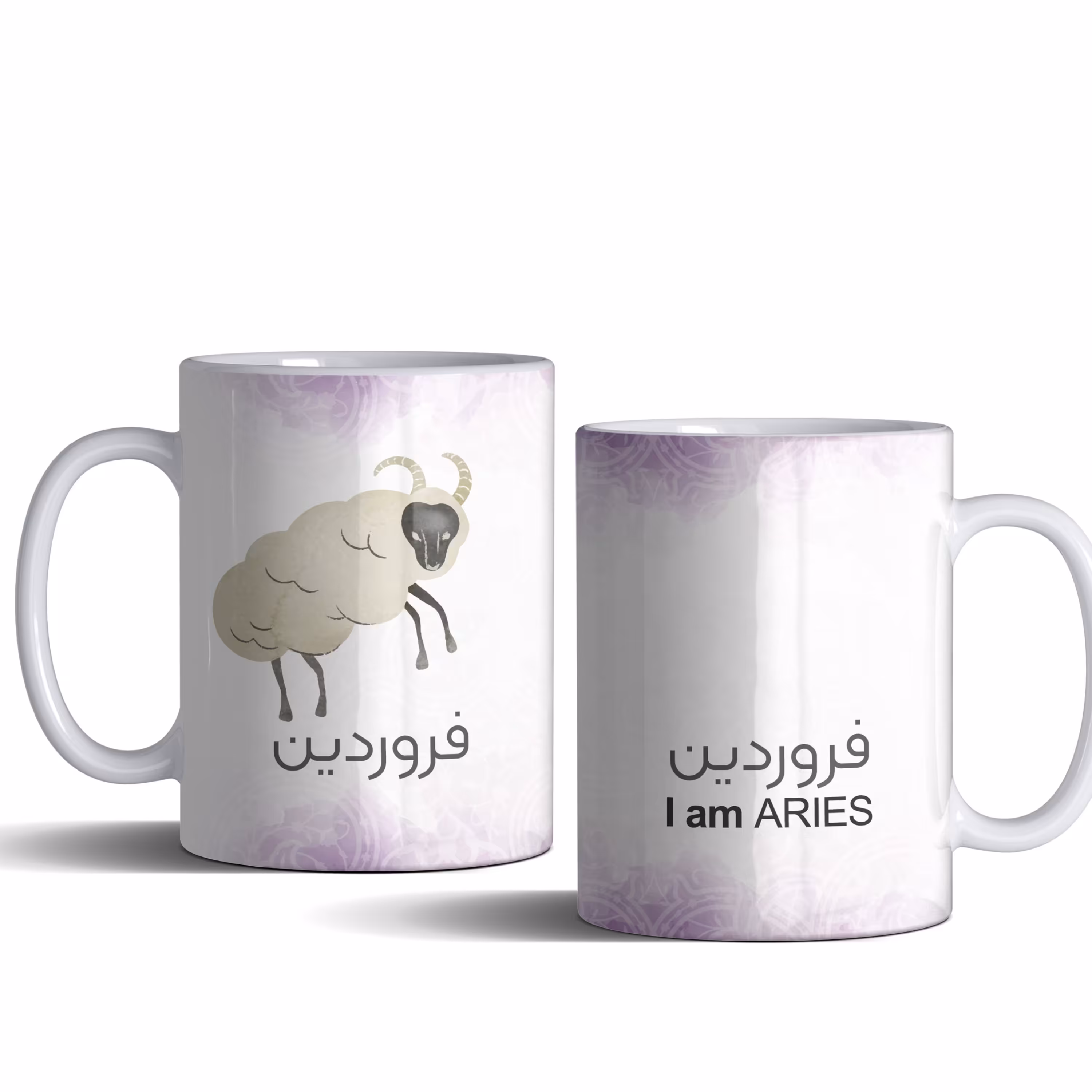 لیوان (ماگ) ماه تولد فروردین با طرح قوچ