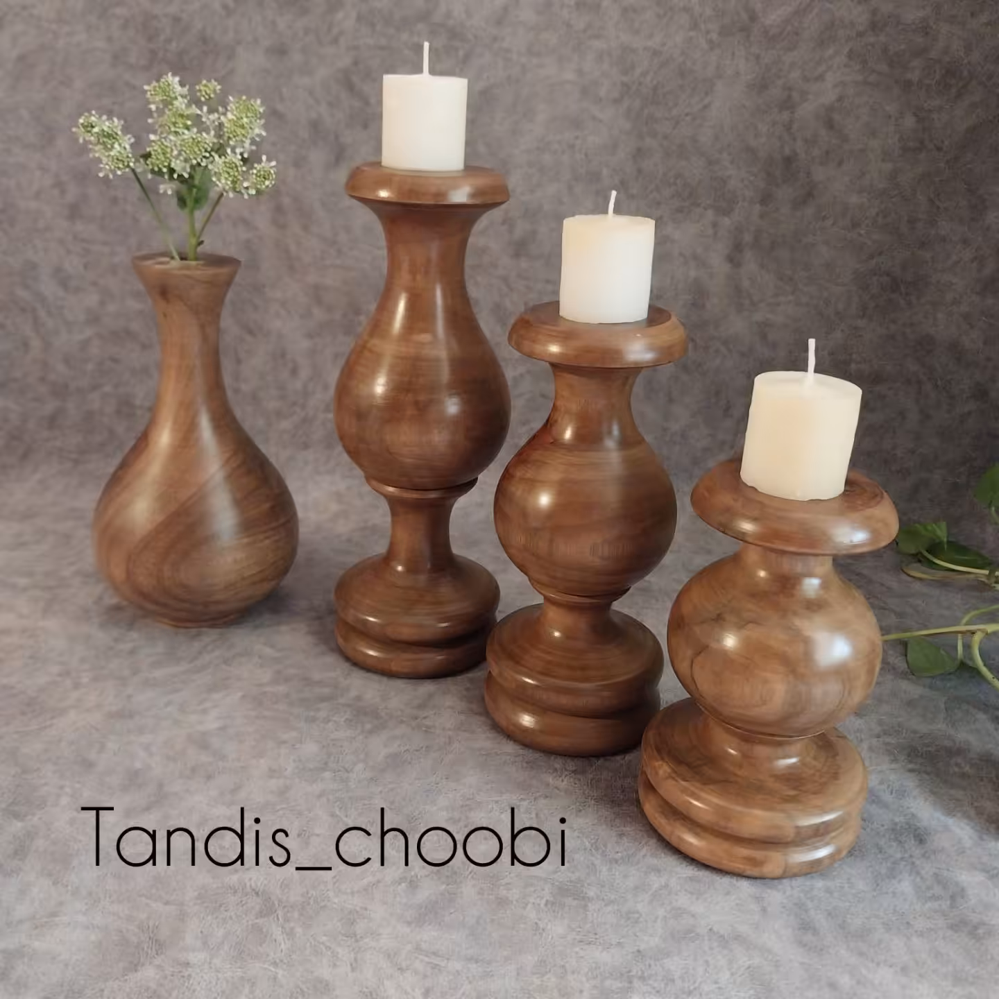 شمعدان چوبی...