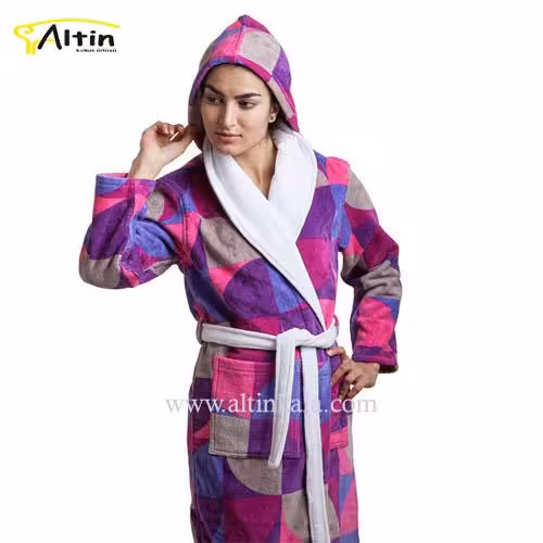 حوله تنپوش پودایران طرح پیکاسو بنفش سایز 105