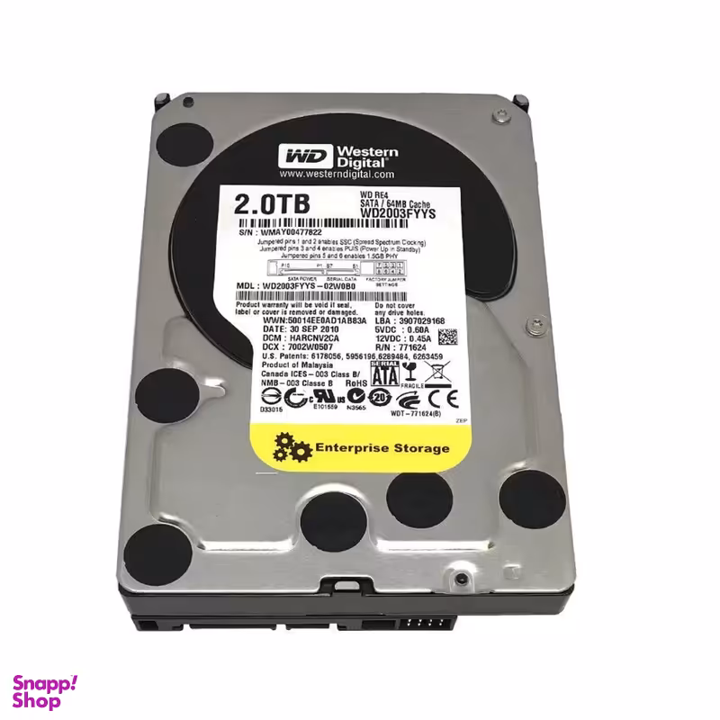 هارد دیسک اینترنال وسترن دیجیتال مدل Gold WD2004FBYZ