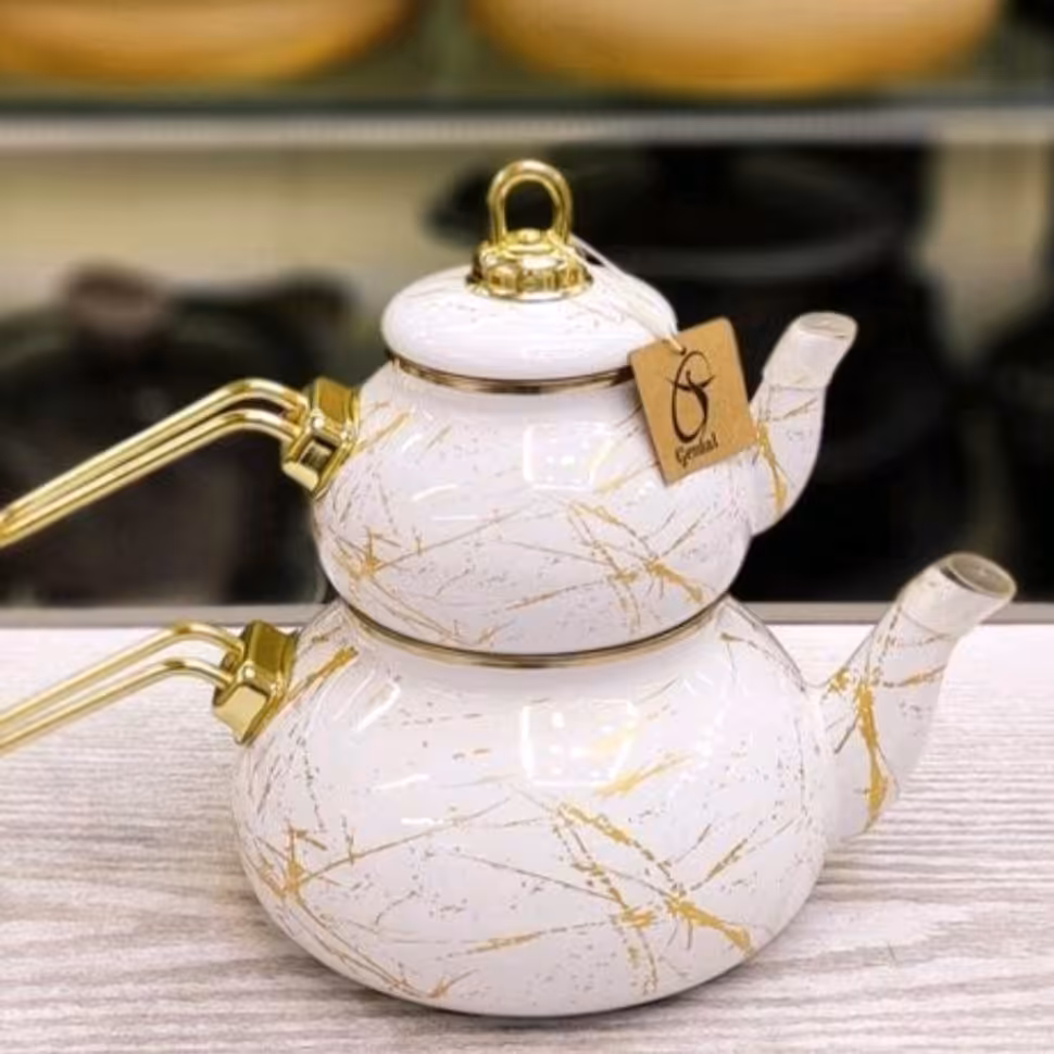 کتری قوری لعابی جدید