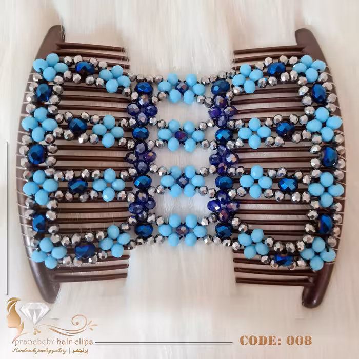 شانه موی جادویی تمام کریستال پرنچهر کد 008