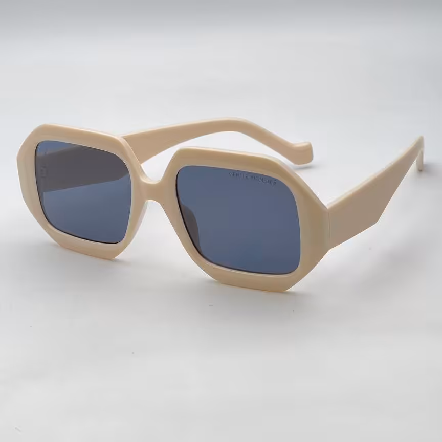 عینک آفتابی اسپرت چند ضلعی مارک جنتل مانستر دارای عدسی یووی دار (رنگ کرم)