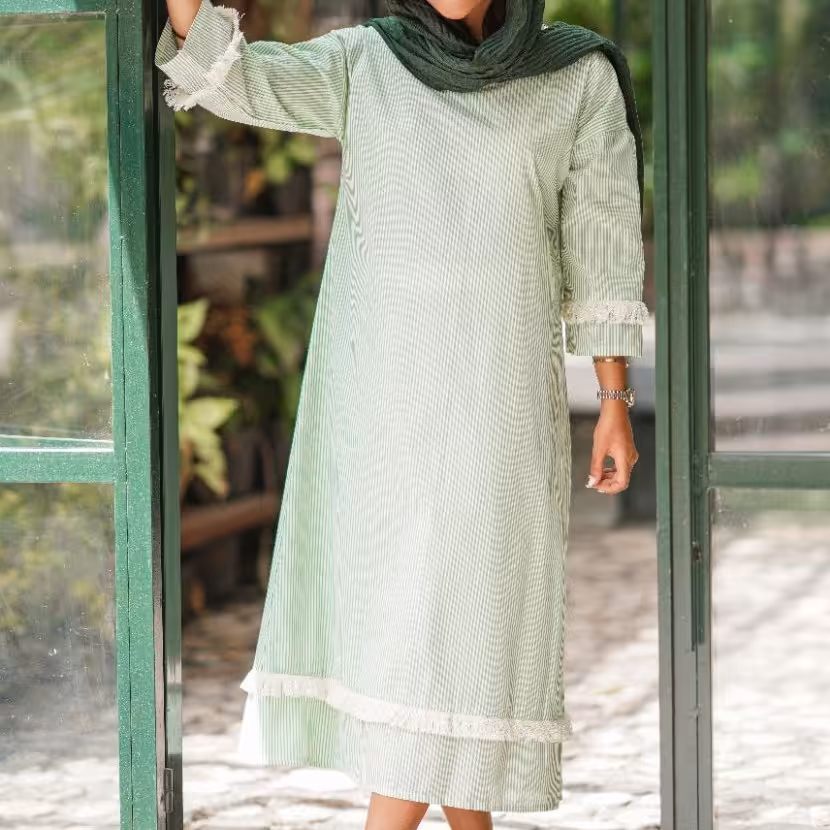 پیراهن بلند تابستانه فری سایز تا 44