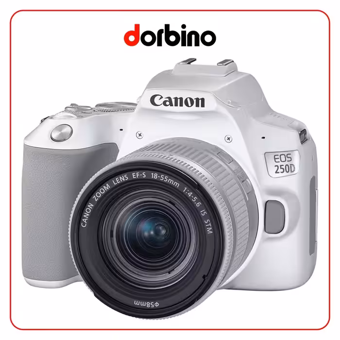 دوربین عکاسی کانن CANON EOS 250D Kit with EF-S 18-55mm IS STM (White) - فروشگاه دوربین دوربینو