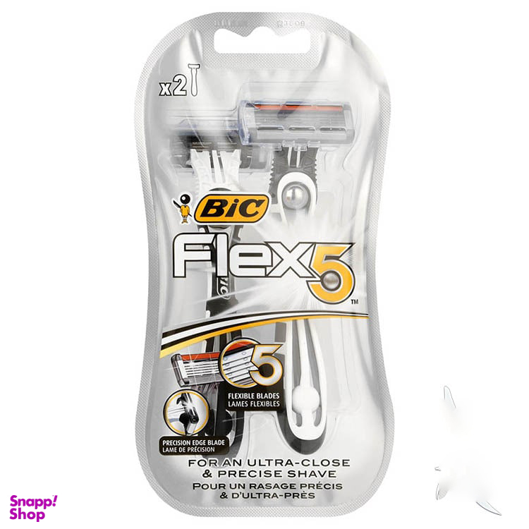 خودتراش 5 لبه بیک (Bic) مدل Flex بسته 2 عددی