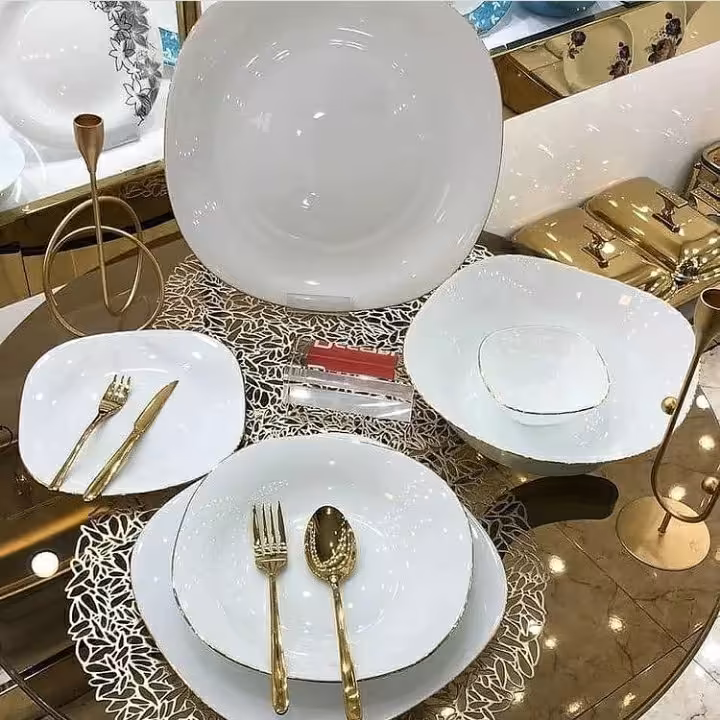 سرویس غذاخوری  26پارچه اوپال لب طلا