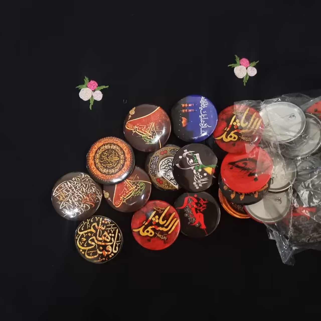 پیکسل سنجاقی با کیفیت ویژه محرم بسته 100 تایی طرح بندی متنوع