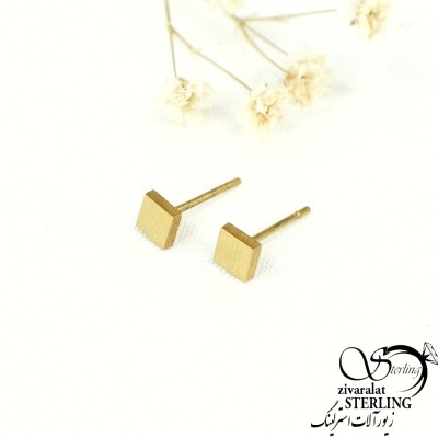 گوشواره استیل مربعی کد 7582