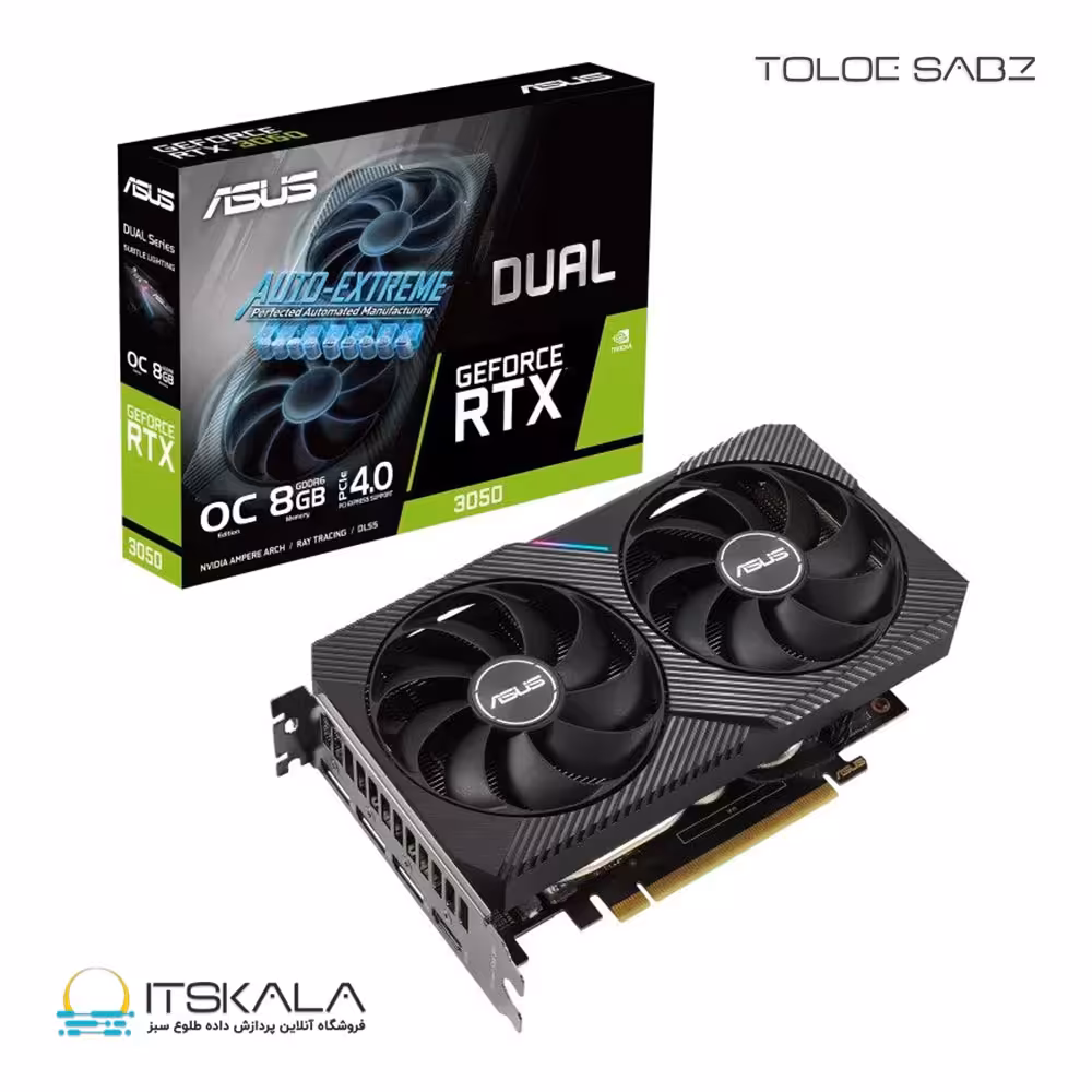 کارت گرافیک ایسوس ASUS Dual GeForce RTX 3050 OC Edition 6GB | ITSKALA