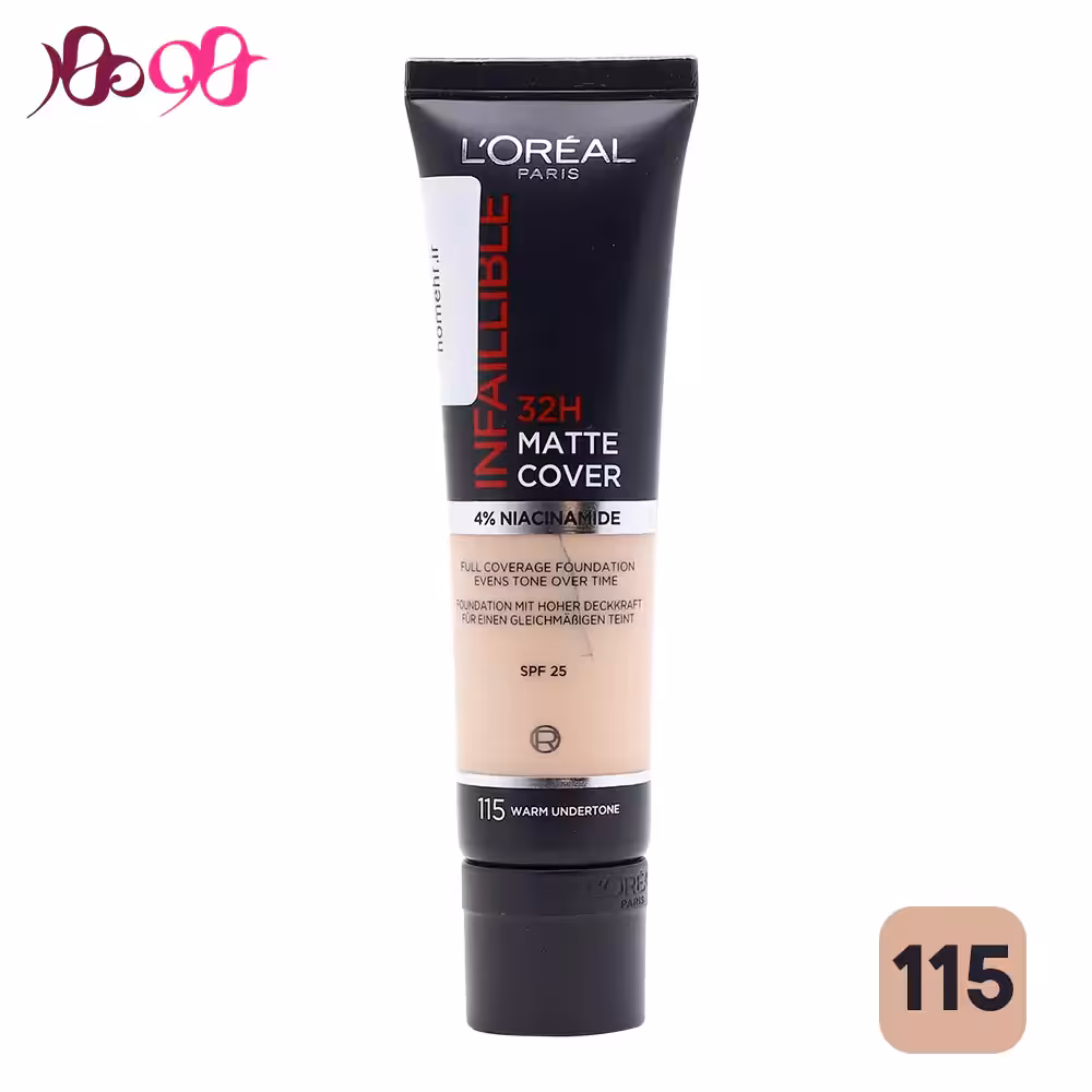 کرم پودر اینفالیبل لورال 32 ساعته شماره 115 رنگ Warm