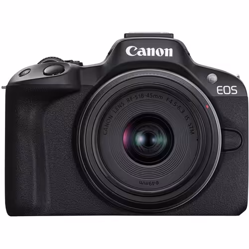خرید دوربین Canon EOS R50 Mirrorless Camera with 18-45mm f/4.5-6.3 IS Black با بهترین قیمت