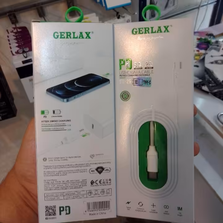 کابل شارژر دوسر تایپ سی pd با یکسال گارانتی