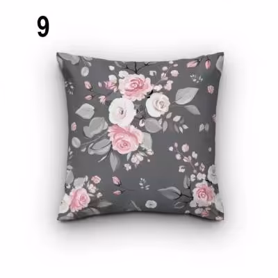 کوسن طرح رز صورتی