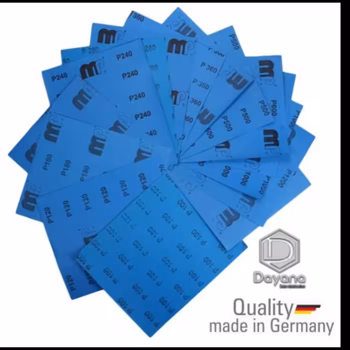 سنباده کاغذی میپا پشت آبی کد 2000 و 2500(بصورت بسته ای فروخته میشود 50 عددی)