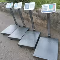 ترازو باسکول 300 کیلویی کفه 40 در 50 تاشو کفه عاجدار ارسال با باربری و پس کرایه 