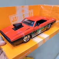 ماکت دوج چارجرآرتی 1970 فلزی دارای جعبه برندجادا درب بازشو مقیاس 1.24 کیفیت بالا