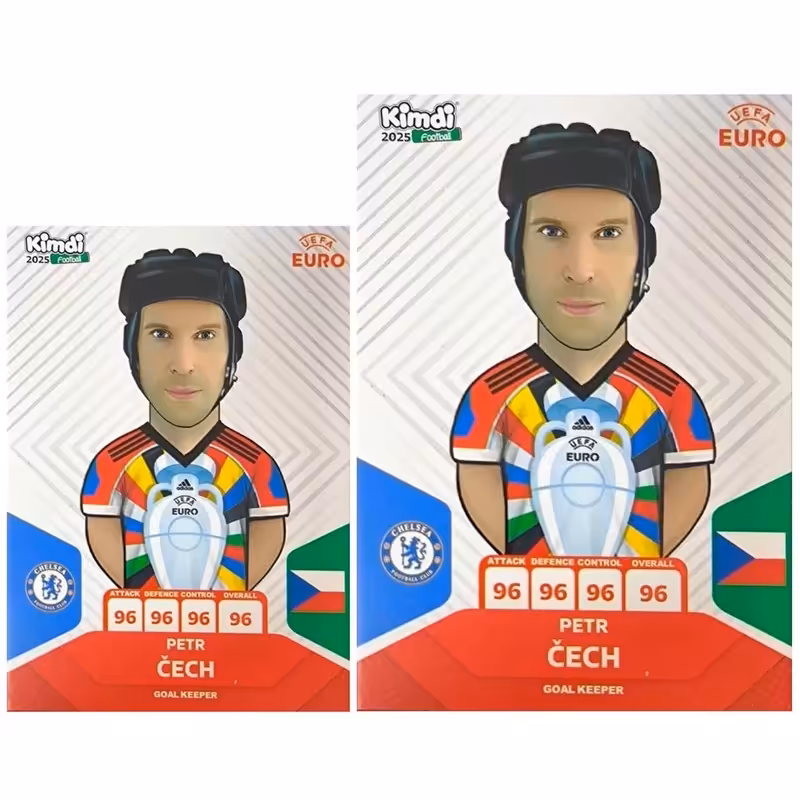 اسباب بازی زینتی کیمدی مدل یورو 2025 پیتر چک به همراه برچسب