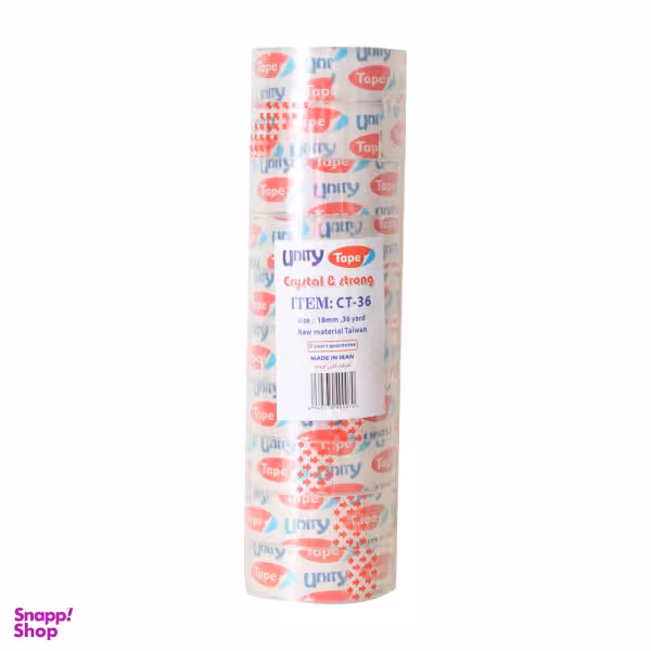 چسب نواری یونیتی مدل 13644 عرض 1.8 سانتی متر بسته 10 عددی