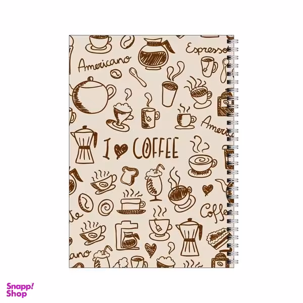 دفتر مشق 100 برگ بامبیلیپ طرح عشق قهوه کد 1296772