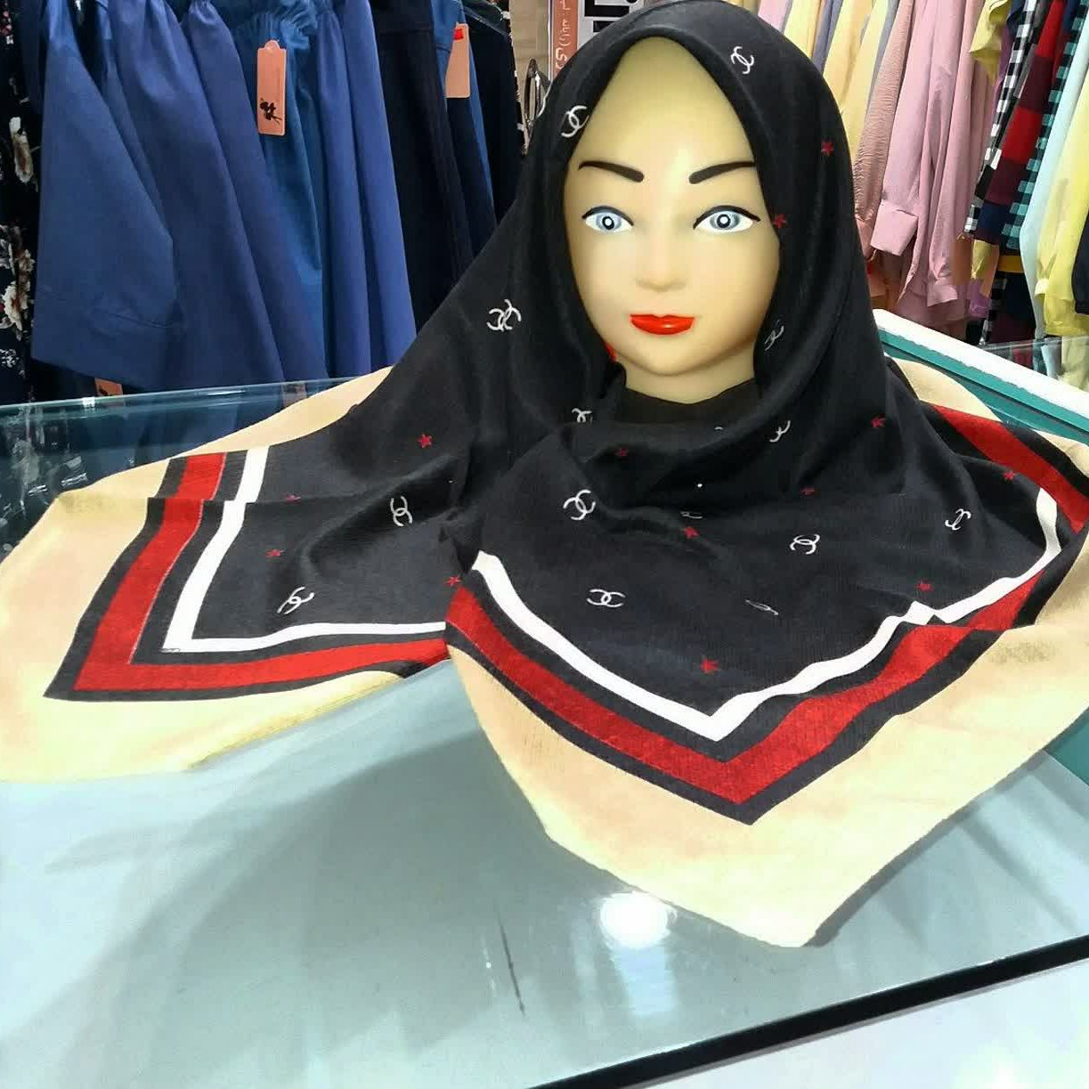 روسری قواره کوچک زنانه نخی