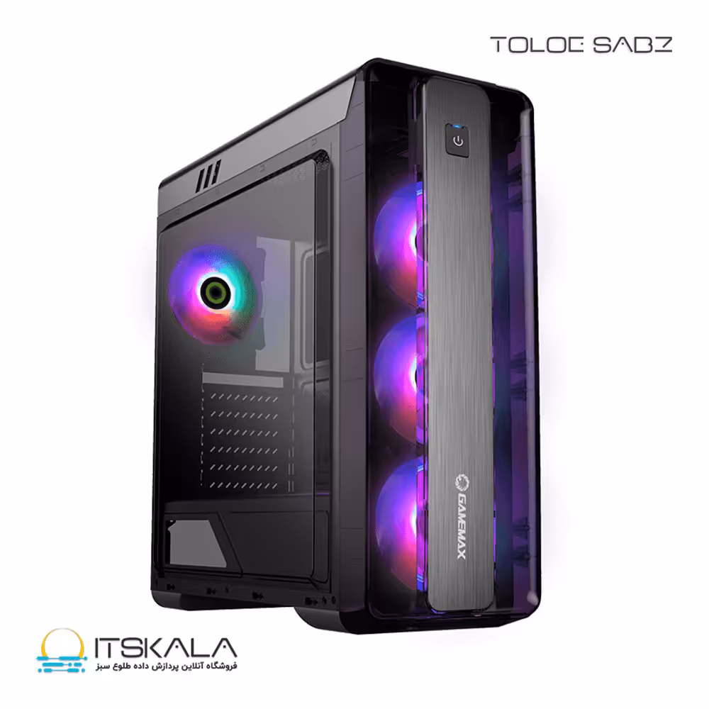 قیمت و خرید کیس گیم مکس مدل GAMEMAX MOONLIGHT FRGB BK G511 Black | ITSKALA