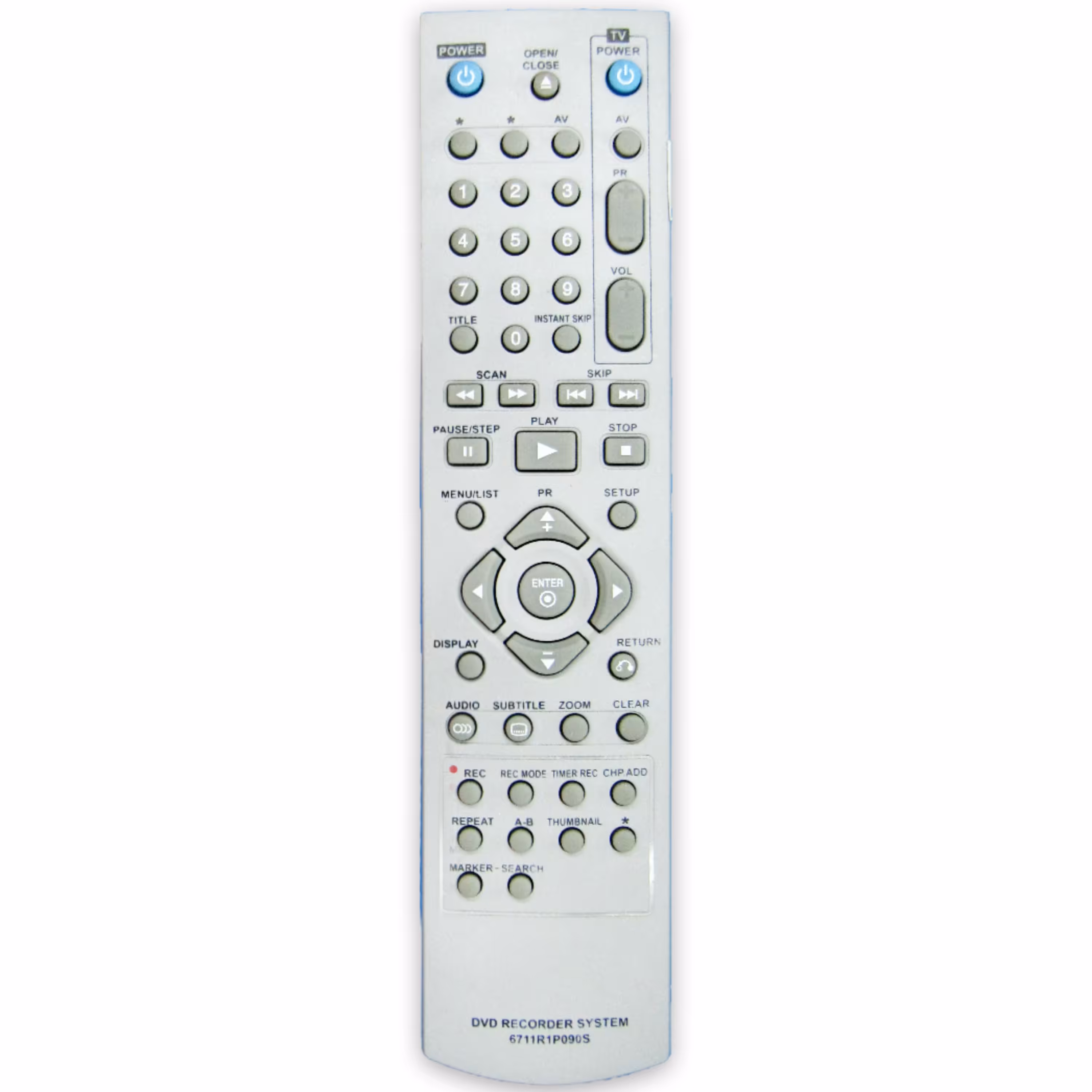 کنترل دی وی دی ال جی دبل LG DVD DABL مد ل 6711R1P090S