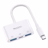هاب USB3.0 یسیدو رابط Type-c مدل GS17Yesido GS17 USB / Type-C To Type-C OTG Adapter
