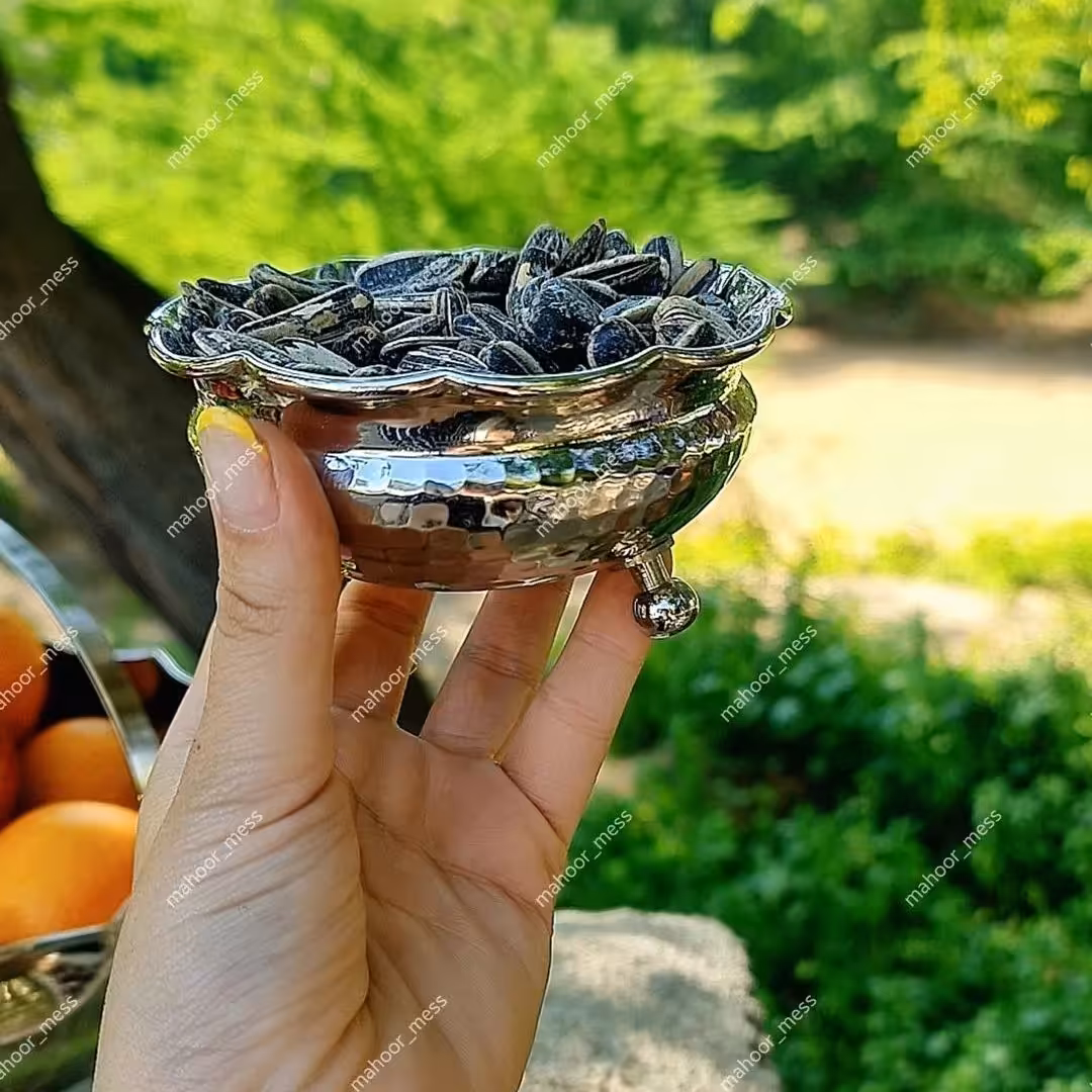 پیاله سه پایه کروم