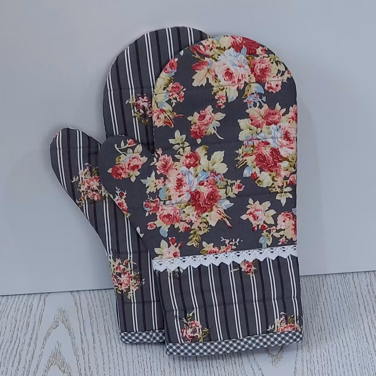  دستکش فر کتان نخ ترک در جه یک با دوختی عالی