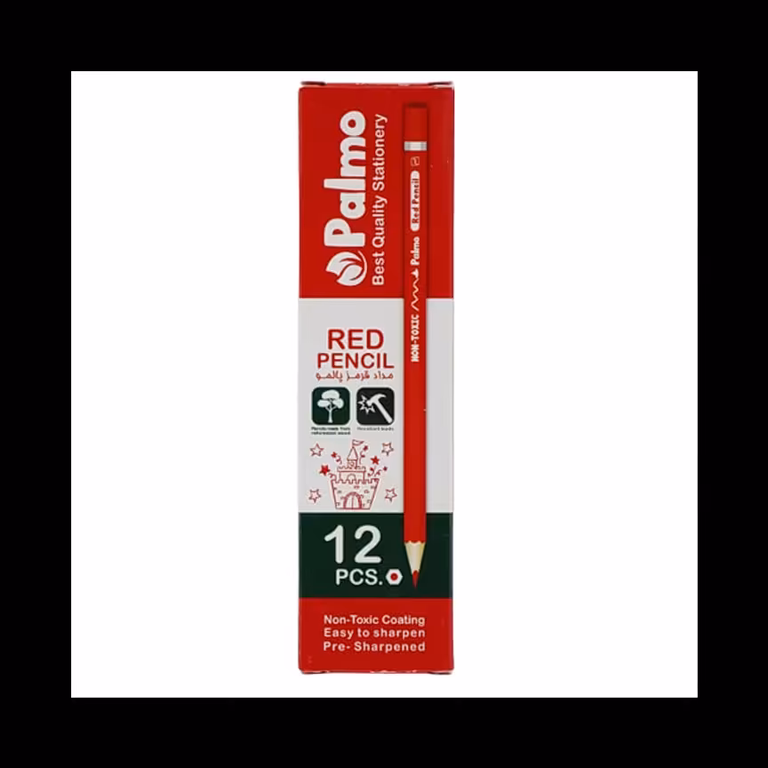 مداد قرمز پالمو قراص 12جینی